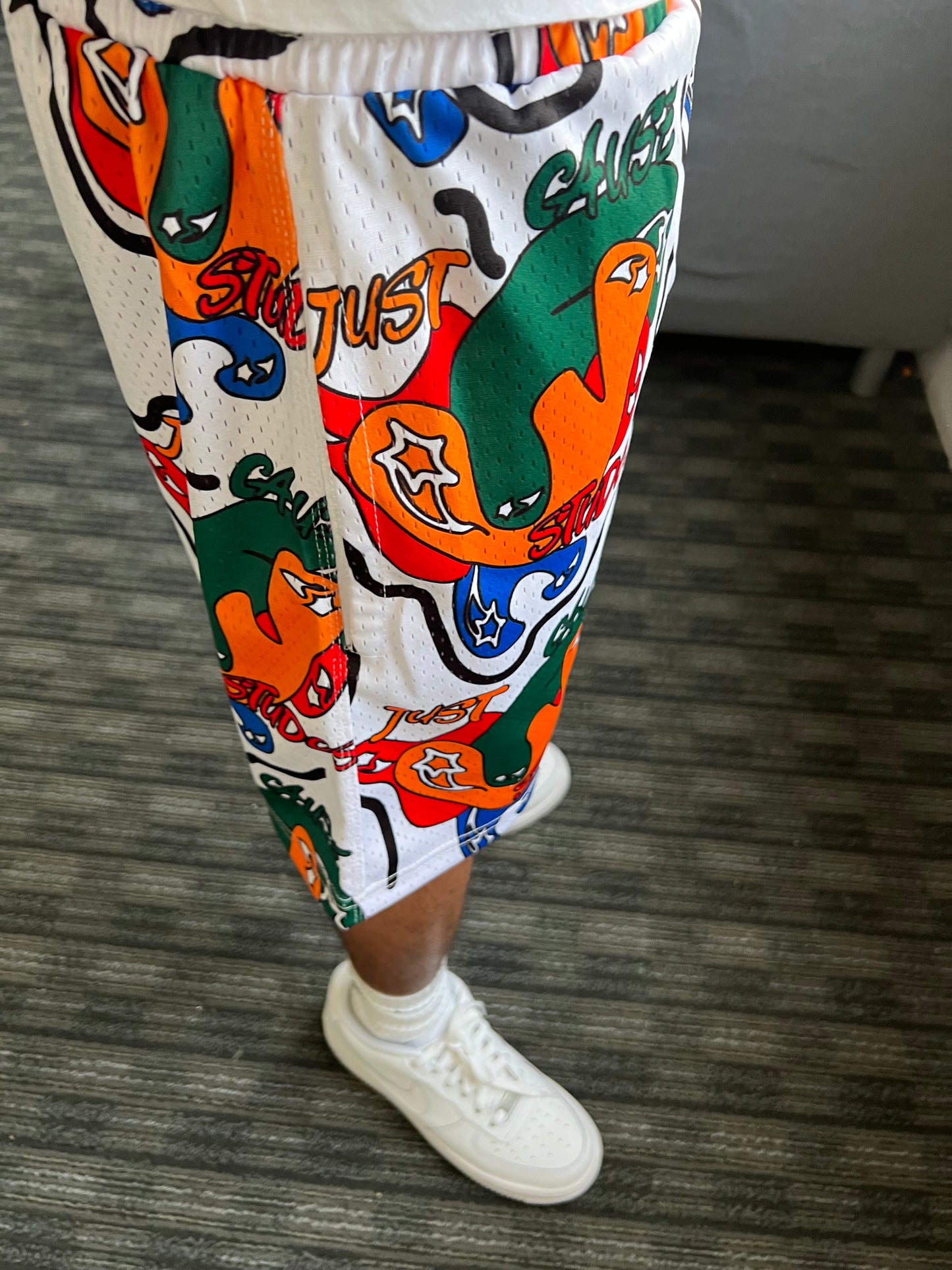 JUST CAUSE STUDIOS SHORTS (White)