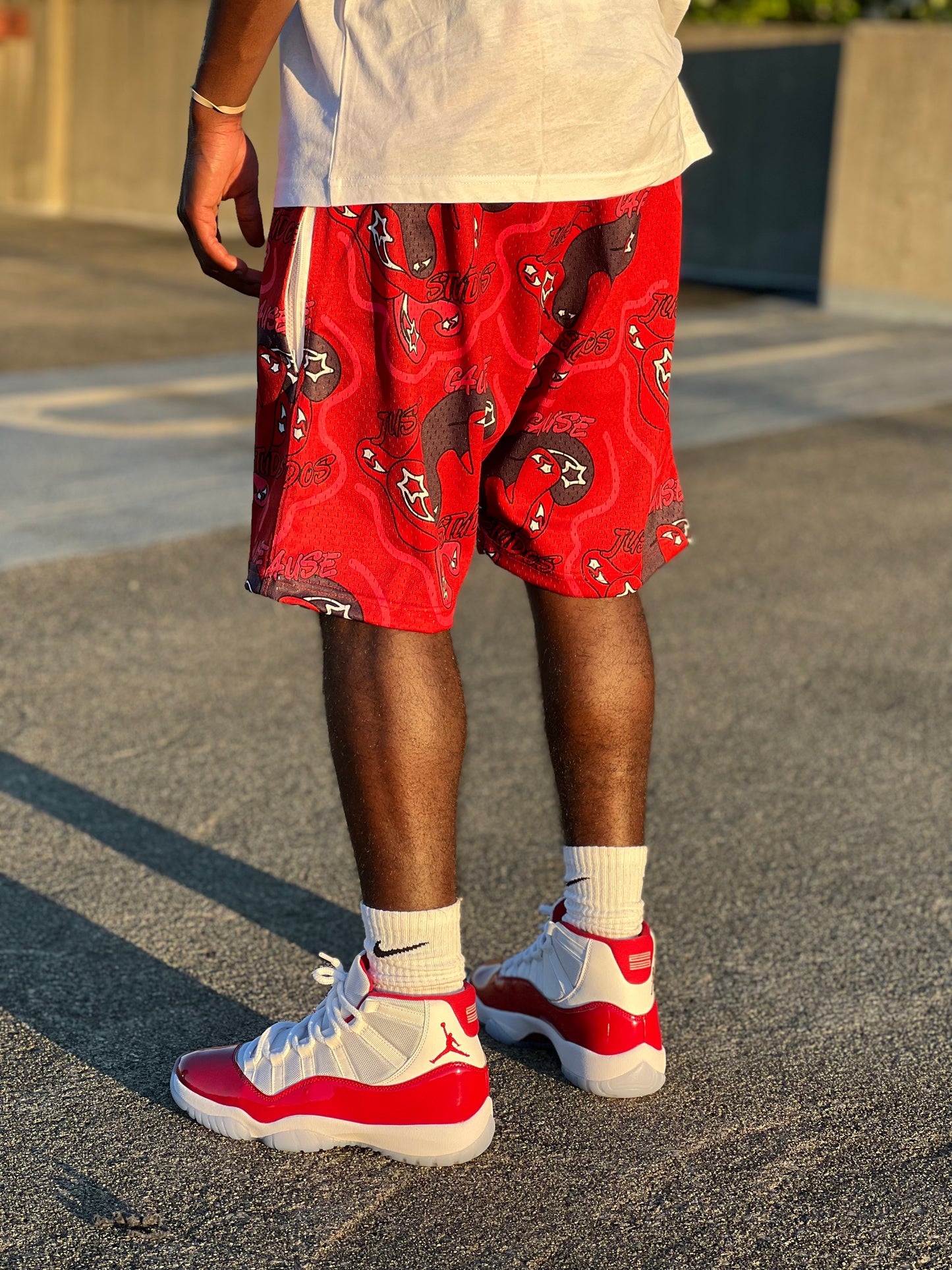 JUST CAUSE STUDIOS SHORTS (Cherry)