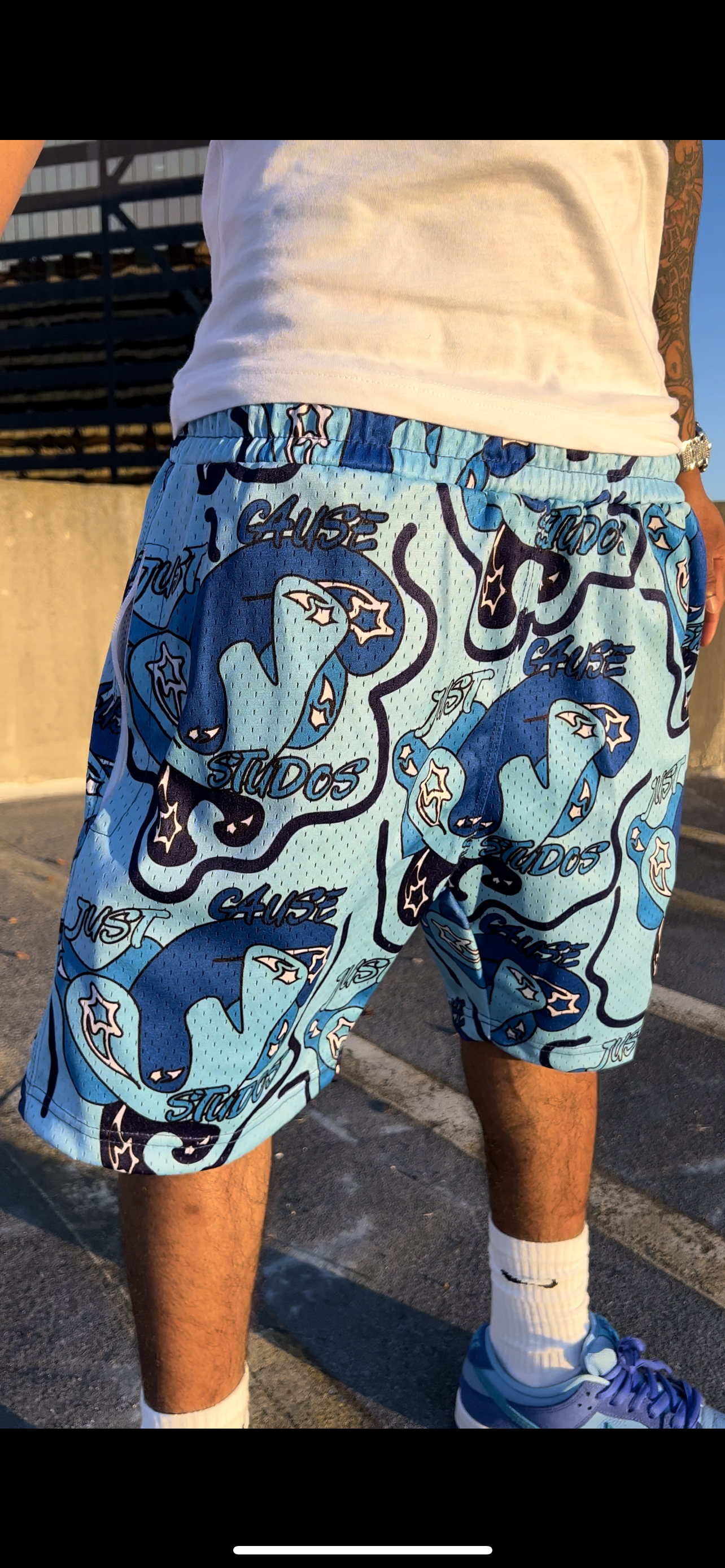JUST CAUSE STUDIOS SHORTS (Blueberry)